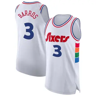 Philadelphia 76ers Men's Dana Barros White Authentic 2024/25 City Edition Jersey